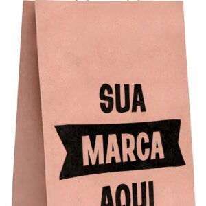 SACOLA PAPEL KRAFT - 23 x 30 x 10 CM - Tamanho M