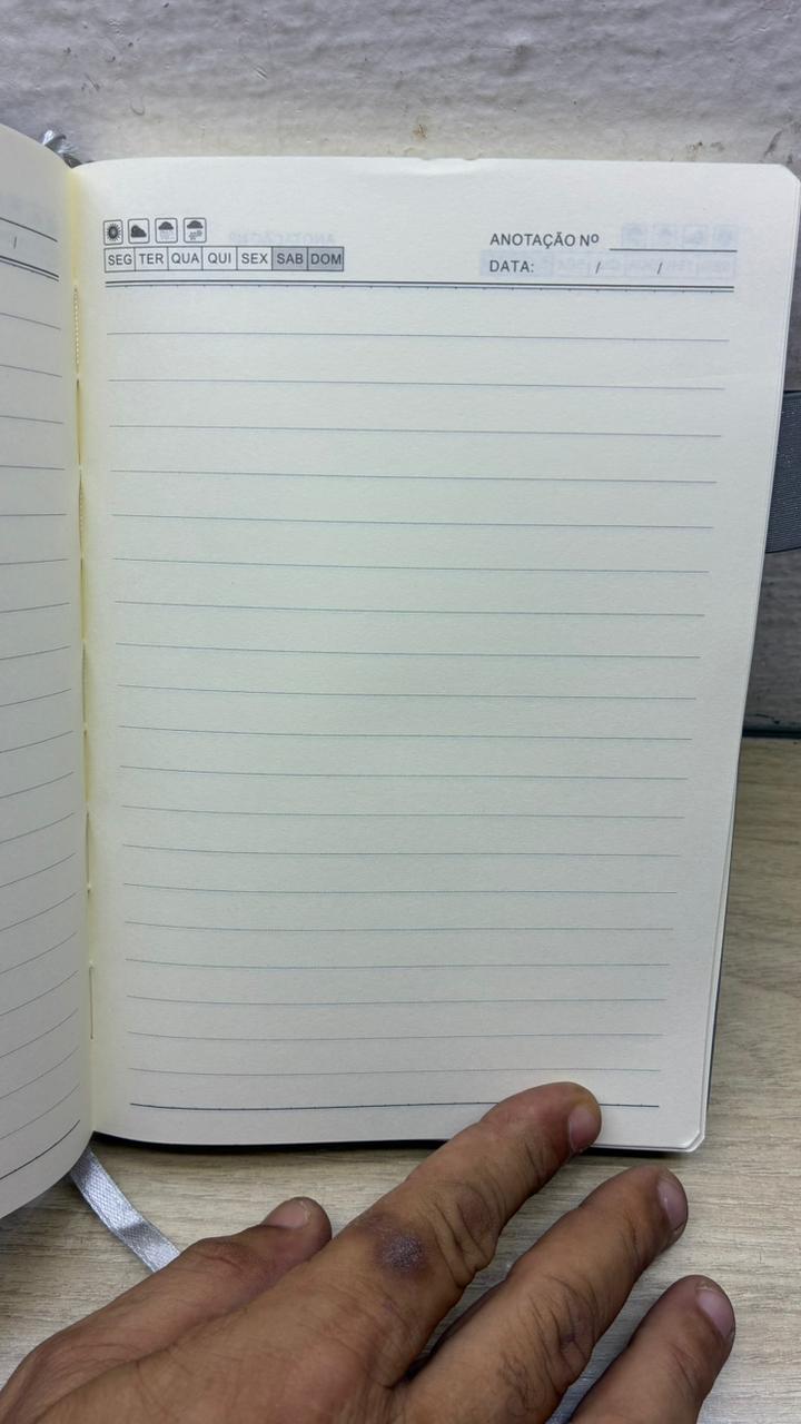 AGÊNDA PERMANENTE CAPA DUARA COM GLITTER - Imagem 3
