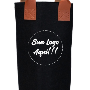PORTA VINHO EM FELTRO - PERSONALIZADO